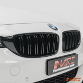 Gloss Black M4 Style Front Bumper Bar Grille Grill Bodykit for BMW 4 Series F32 F33 F36 & F80 M3 F82 F83 M4 - Mars Performance
